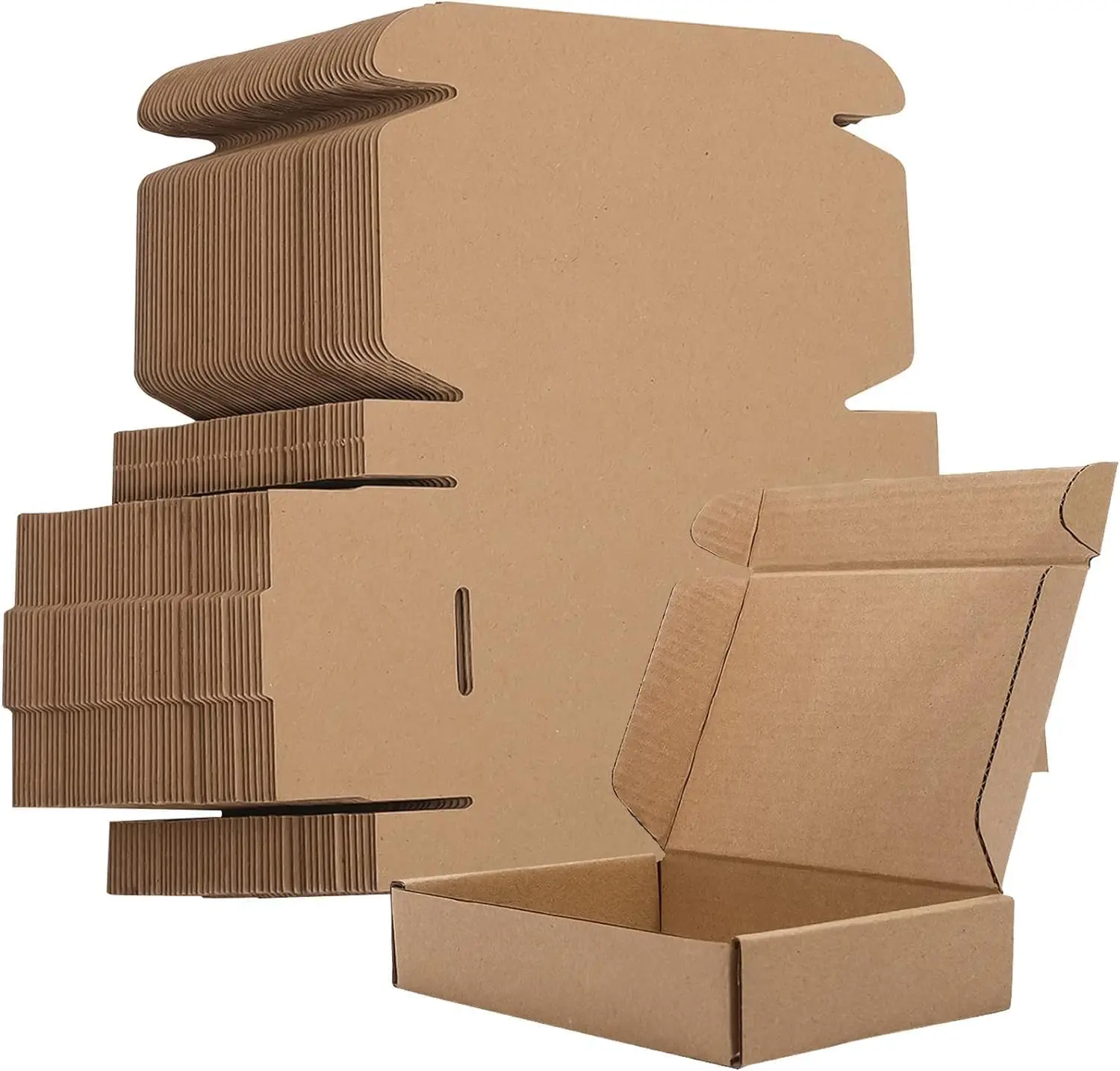 Kraft Paper Box - 20/10 個段ボール箱メーラー、茶色の段ボール配送ボックス段ボール箱メーラー配送ボックスクラフト紙包装箱