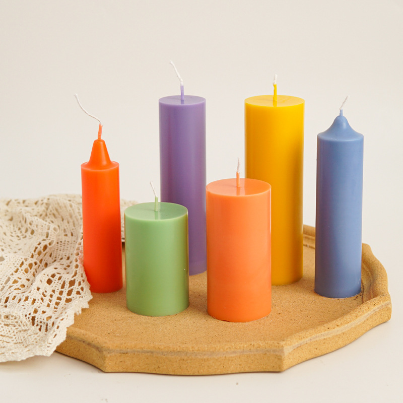 Candle Supplies Tins - プラスチック製円筒キャンドル型 平らな上部の円柱キャンドル製造型 アクリルプラスチック型 キャンドル製造用品