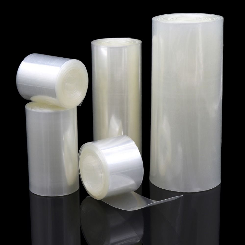 Shrink Sleeve Pvc - 18650個の透明なPVC熱収縮チューブパック,透明なバッテリー絶縁フィルムのラップ,ケーブルスリーブ,幅30mm〜200mm