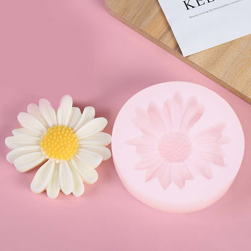 Candle Supplies Tins - DIY キャンドルシリコーン型デイジーカモミールフラワーキャンドルワックス型手作り石鹸キャンドル金型車のアロマセラピー作り家の装飾