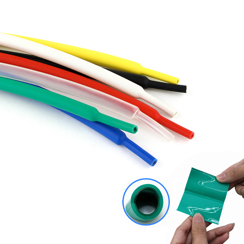 Shrink Sleeve Pvc - 1メートル/ピース3:1熱収縮チューブ接着剤でデュアル壁チューブ直径1.6/2.4/3.2/4.8/6.4/7.9/9.5/12.7ミリメートル粘着裏地スリーブラップ