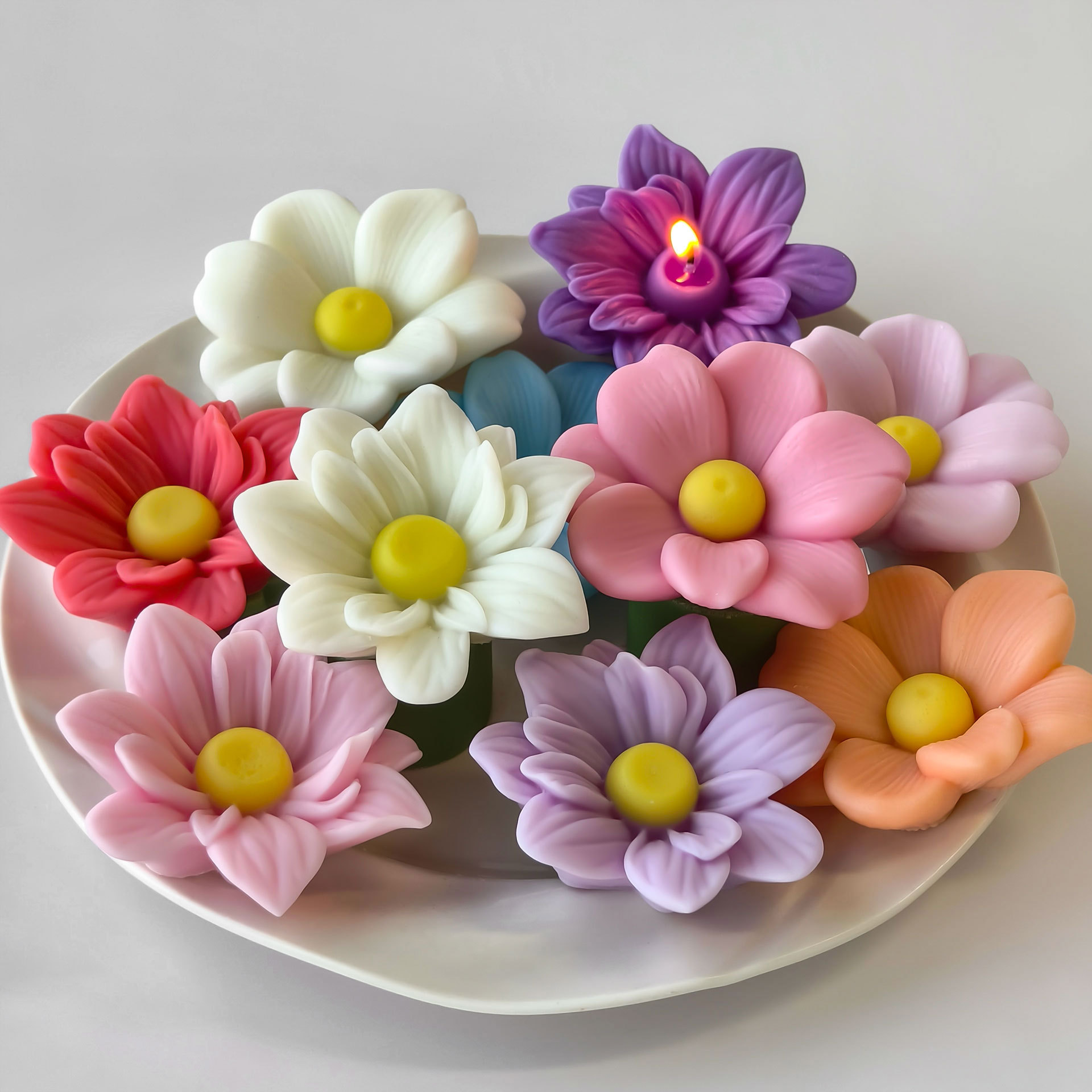 DIY 花アロマキャンドルシリコーン型手作りキャンディーチョ - Candle Supplies Tins のレビューと価格
