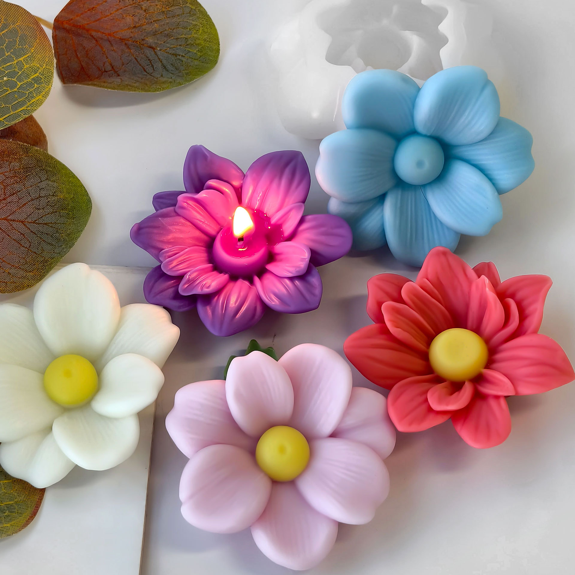 DIY 花アロマキャンドルシリコーン型手作りキャンディーチョ - Candle Supplies Tins のレビューと価格