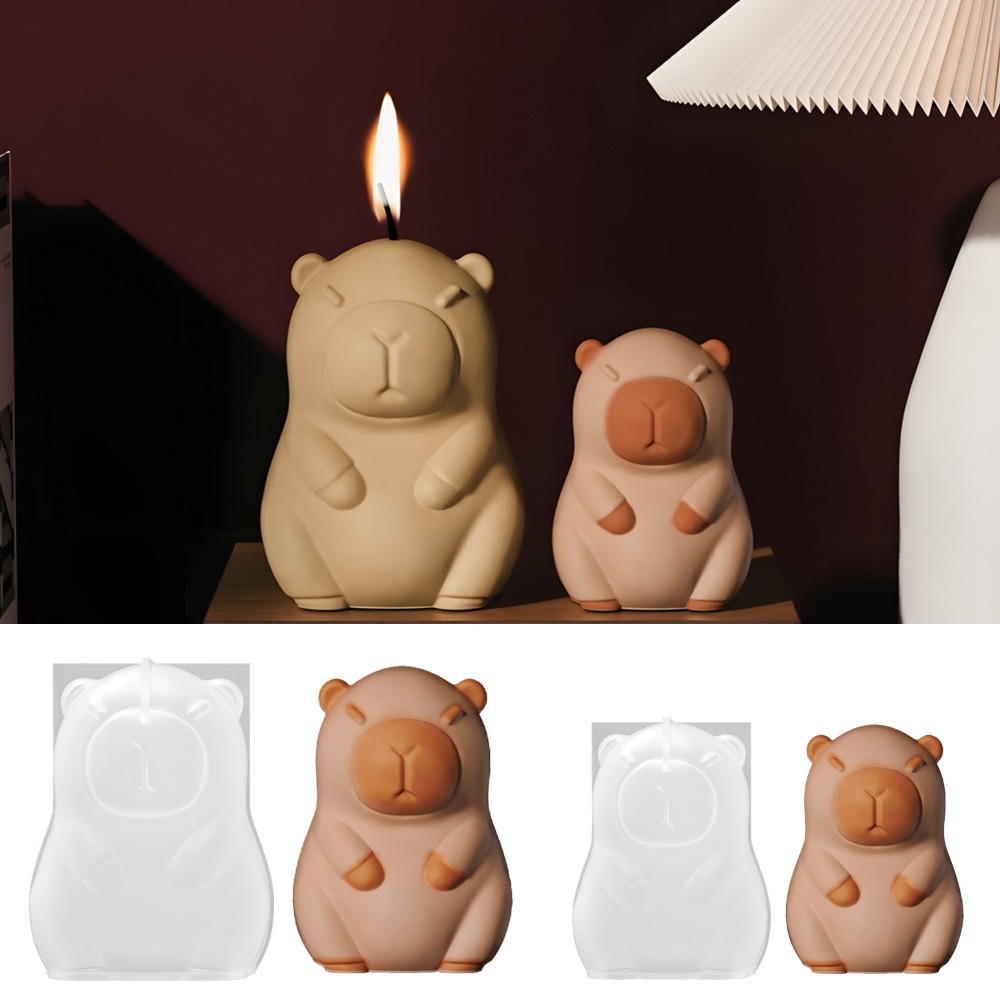 立ちカピバラ香りキャンドルシリコーン型 3D 動物樹脂石膏作 - Candle Supplies Tins のレビューと価格
