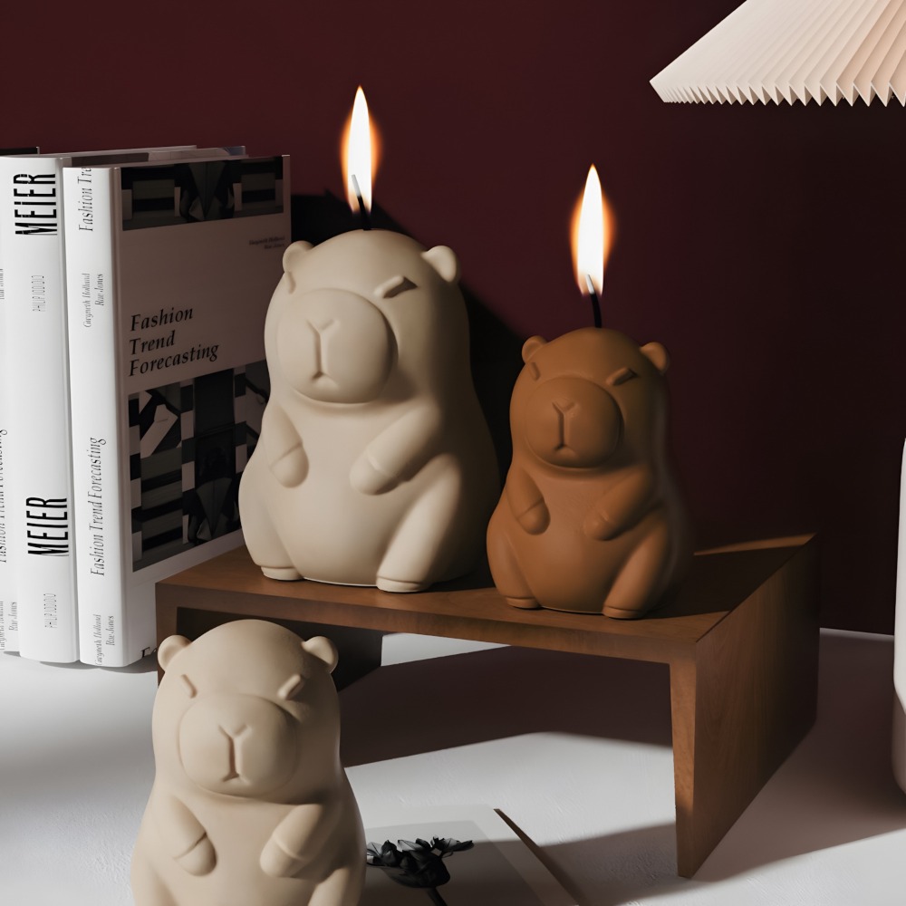 立ちカピバラ香りキャンドルシリコーン型 3D 動物樹脂石膏作 - Candle Supplies Tins のレビューと価格
