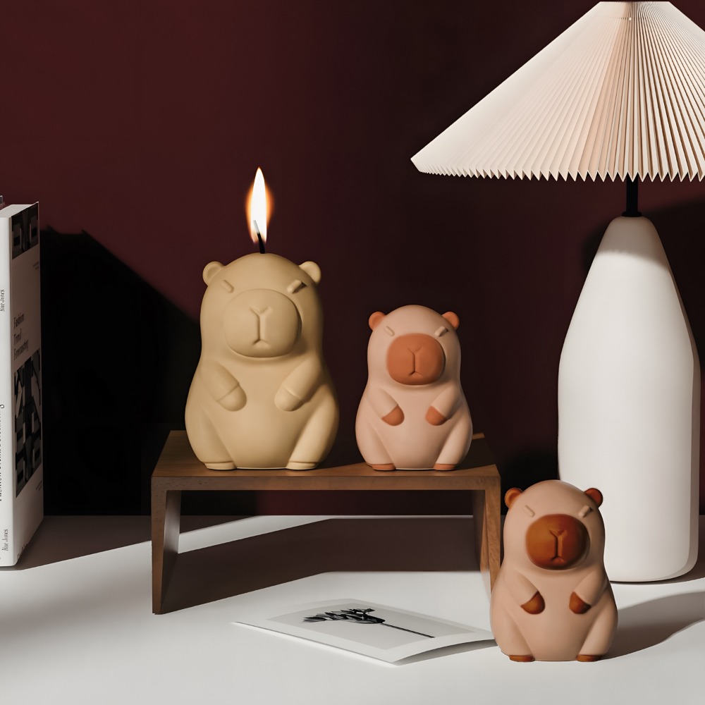 立ちカピバラ香りキャンドルシリコーン型 3D 動物樹脂石膏作 - Candle Supplies Tins のレビューと価格