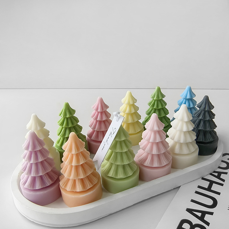 ミニシリコンクリスマスツリーモールド,DIY,手作り,アロマ - Candle Supplies Tins のレビューと価格
