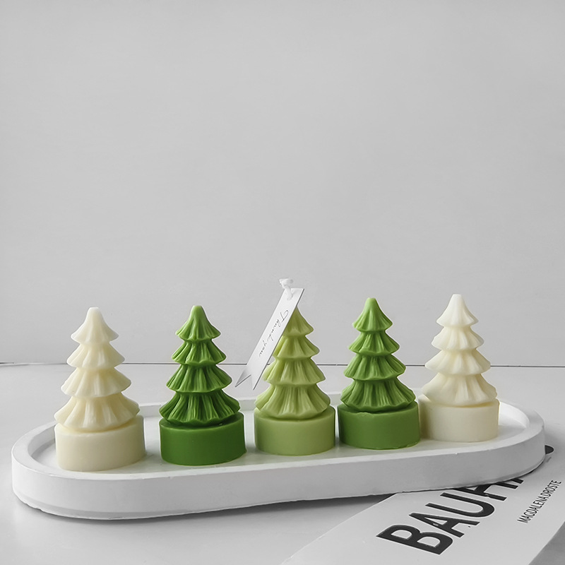 ミニシリコンクリスマスツリーモールド,DIY,手作り,アロマ - Candle Supplies Tins のレビューと価格
