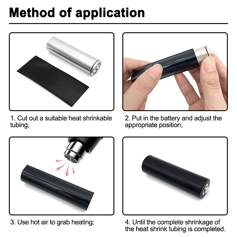 PVC熱収縮チューブパック,18650 Li-Poバッテリー - Shrink Sleeve Pvc のレビューと価格