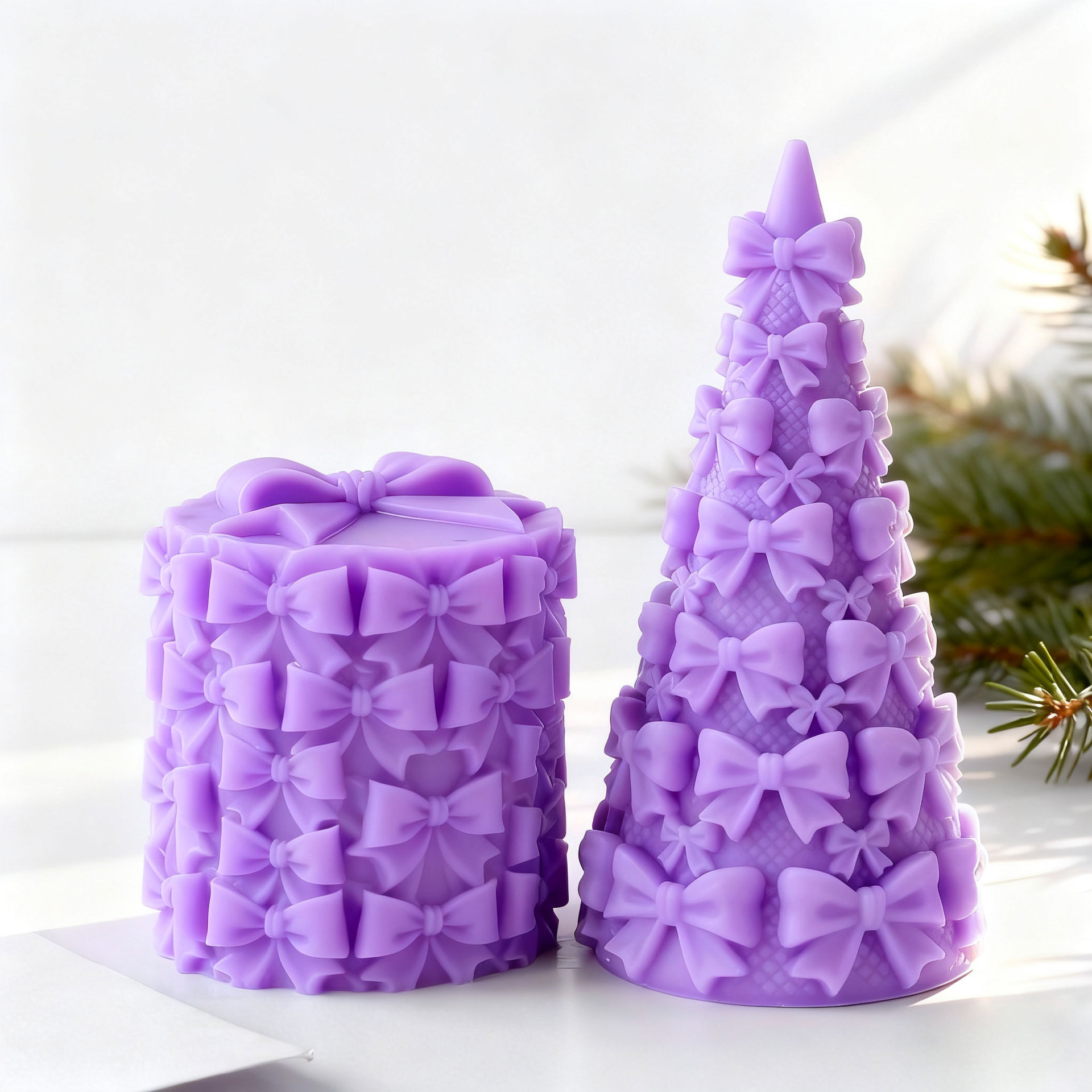3D 蝶ネクタイ クリスマスツリー ギフトボックス シリコー - Candle Supplies Tins のレビューと価格