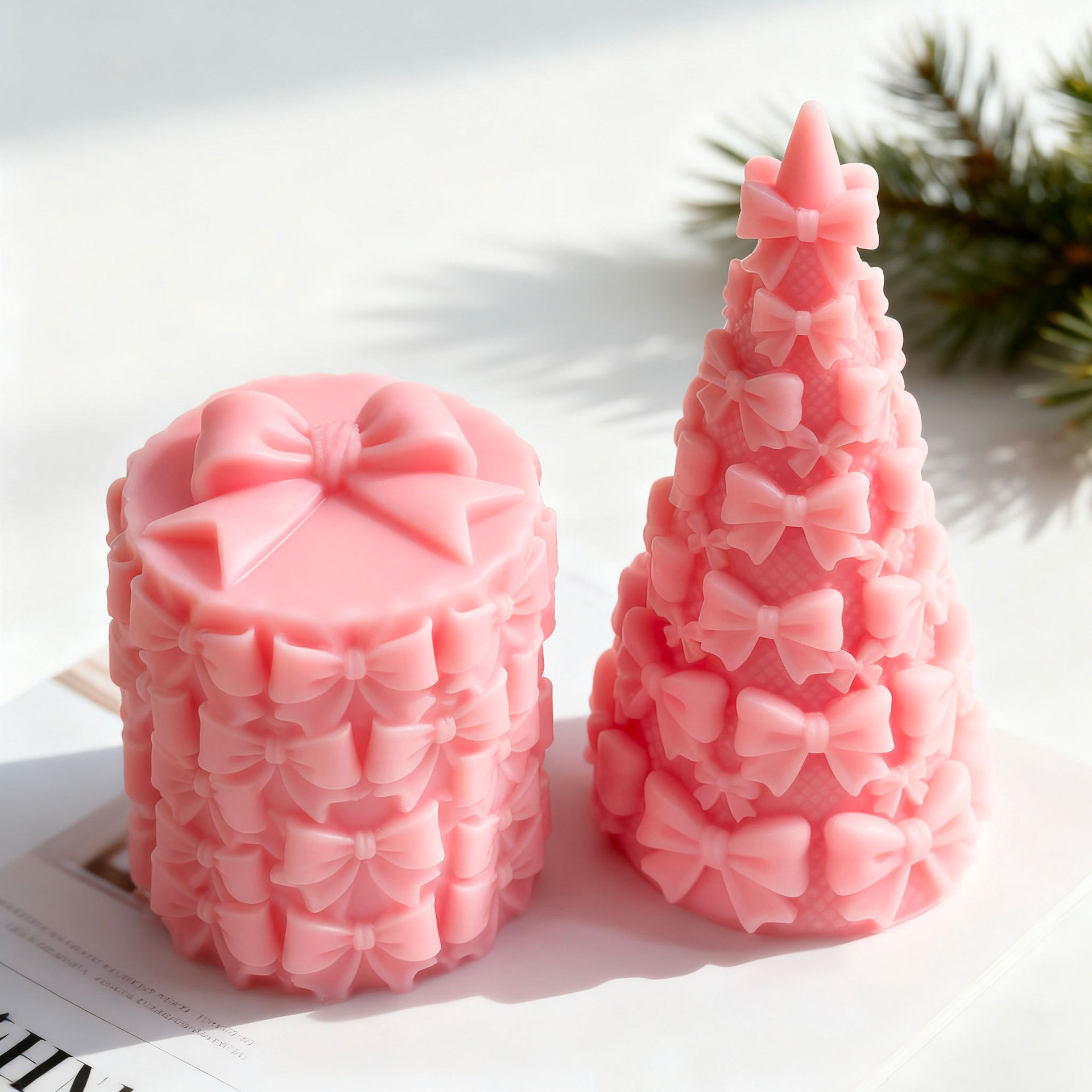 3D 蝶ネクタイ クリスマスツリー ギフトボックス シリコー - Candle Supplies Tins のレビューと価格