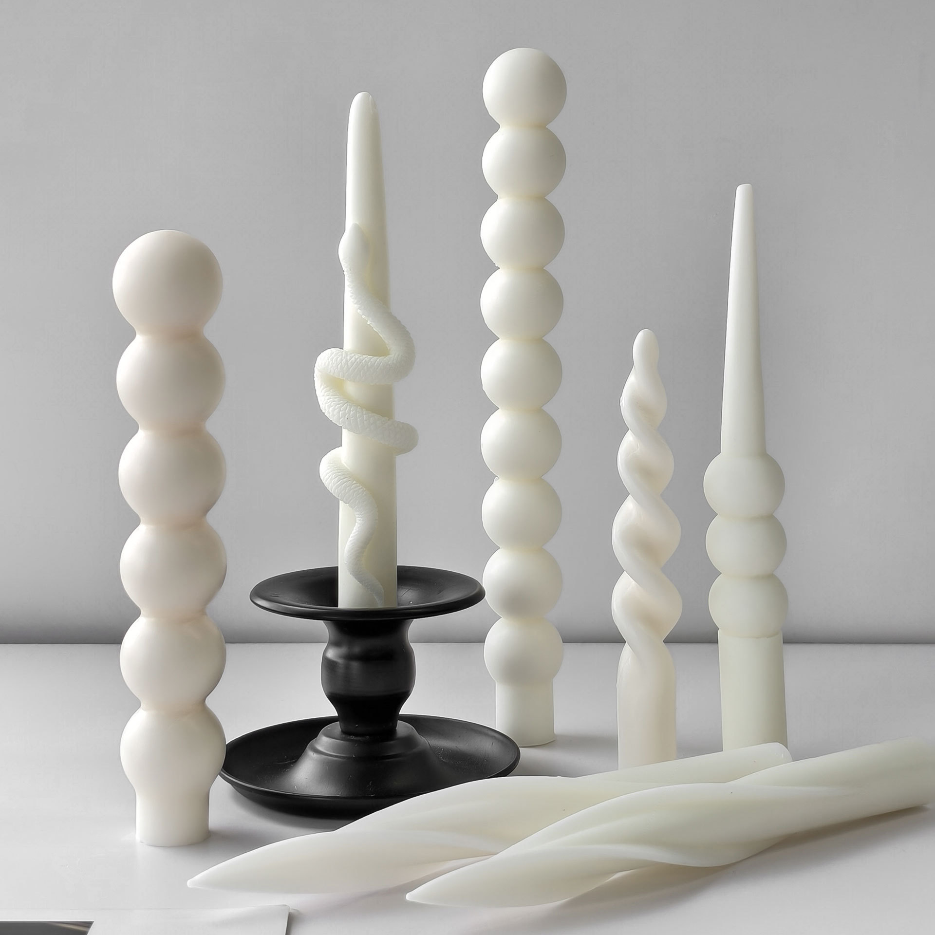 幾何学模様ロングロッドキャンドル型 手作りアロマキャンドル  - Candle Supplies Tins のレビューと価格