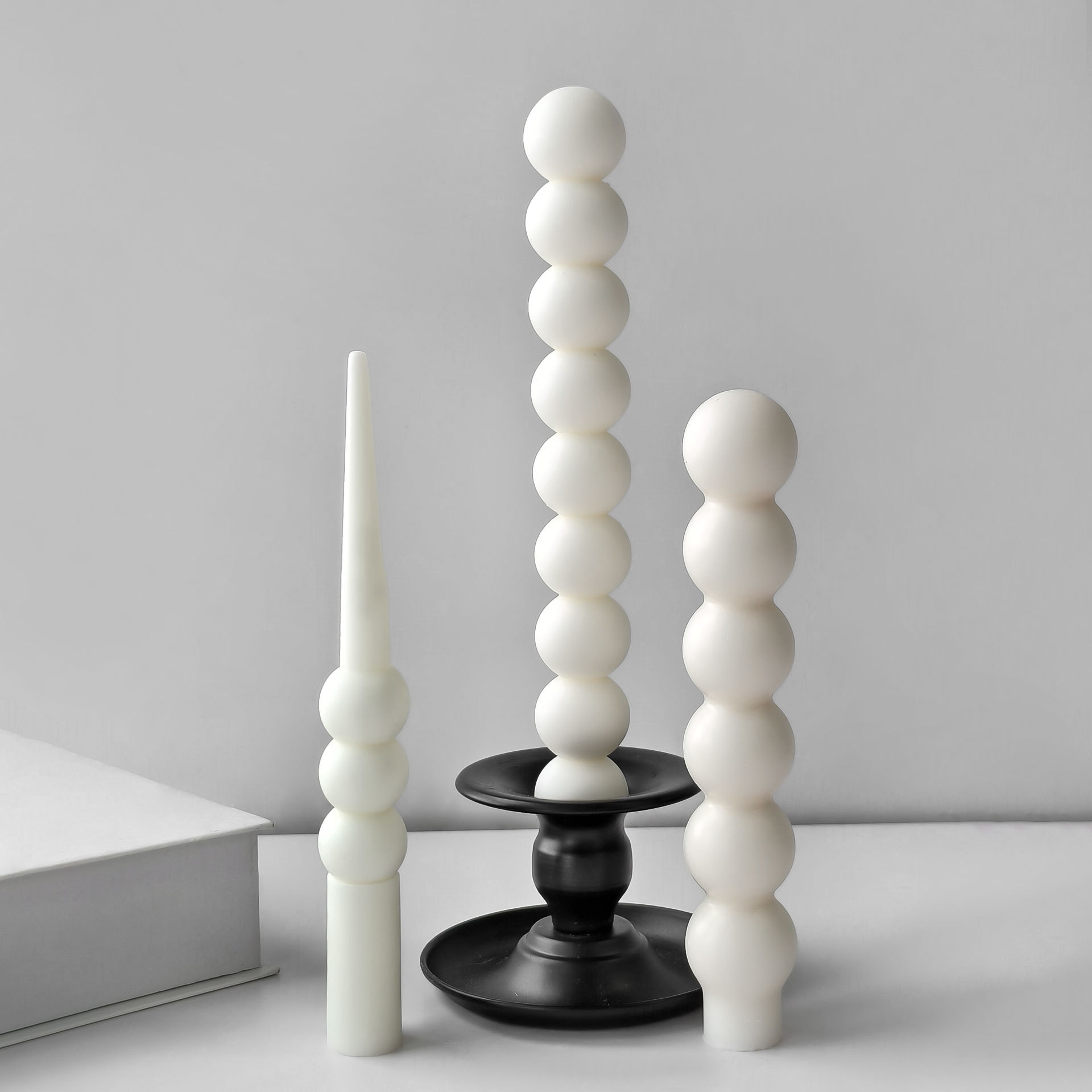 幾何学模様ロングロッドキャンドル型 手作りアロマキャンドル  - Candle Supplies Tins のレビューと価格