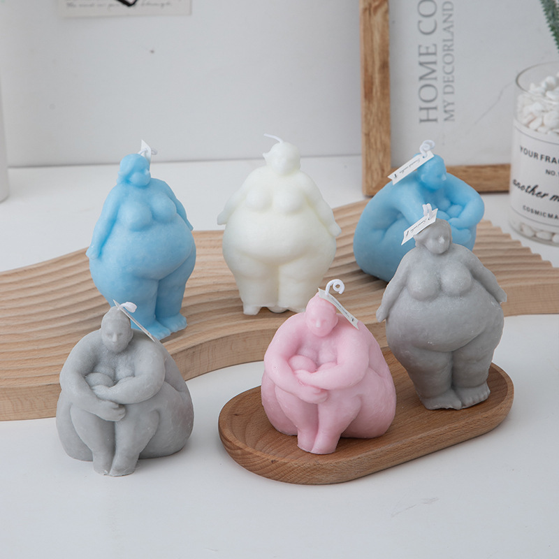3D 脂肪女性/男性ポートレートキャンドルシリコーン型 DI - Candle Supplies Tins のレビューと価格