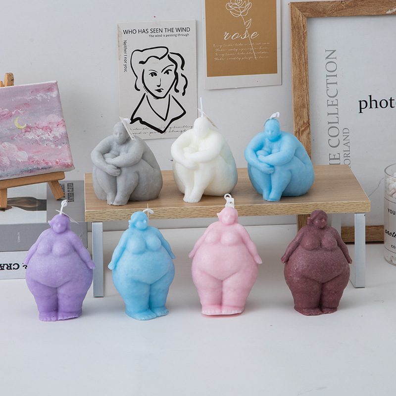 3D 脂肪女性/男性ポートレートキャンドルシリコーン型 DI - Candle Supplies Tins のレビューと価格