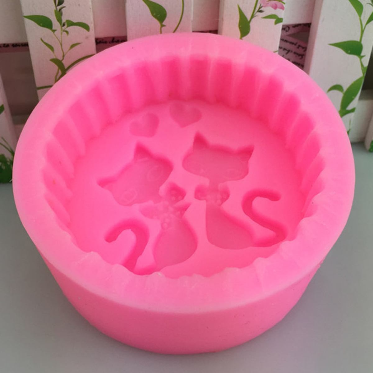 1ピースシリコン製猫型石鹸型 - 丸型DIYキャンドル作成型 - Candle Supplies Tins のレビューと価格