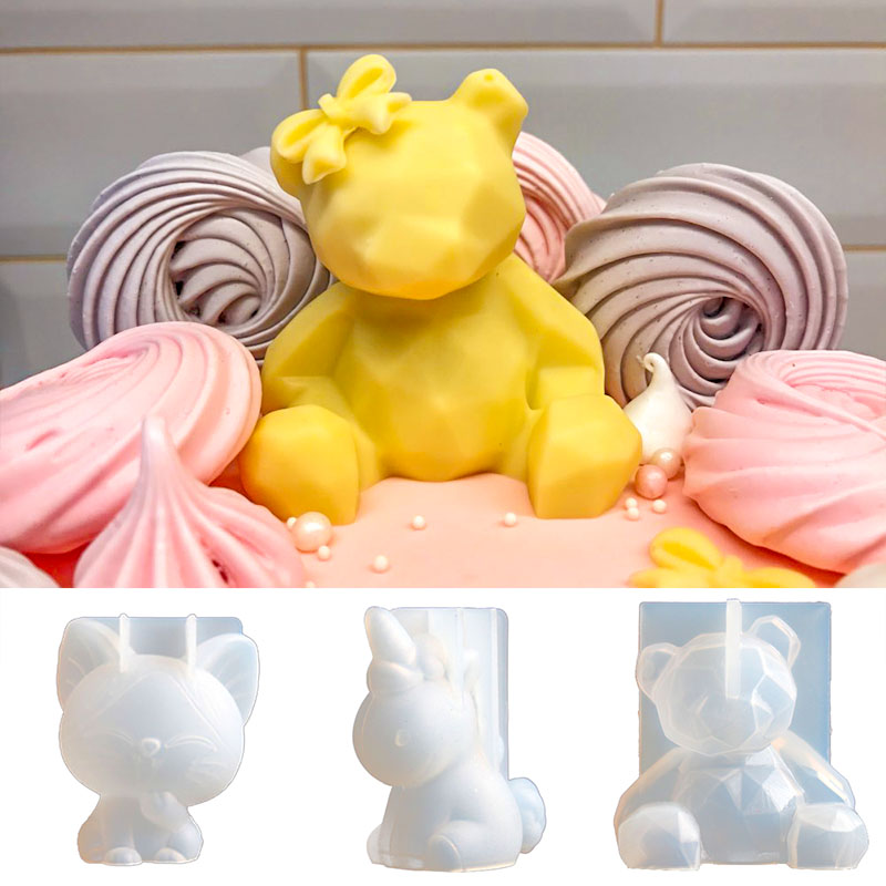 動物の形をした3Dステレオシリコンモールド,石膏石鹸キャンド - Candle Supplies Tins のレビューと価格