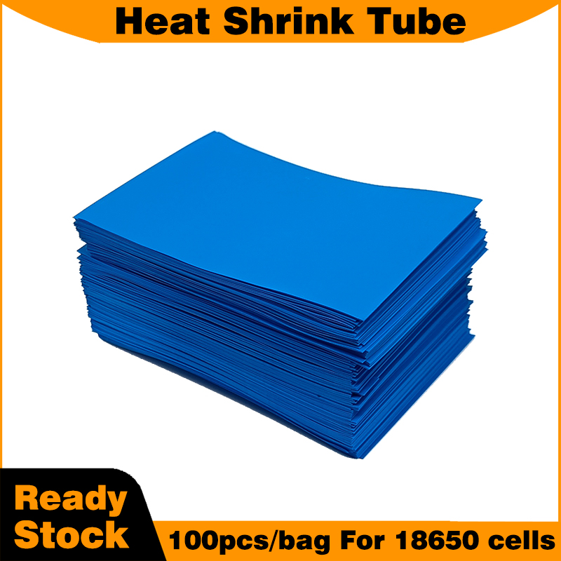 18650電池セル用青色熱収縮チューブ、ラップスリーブ100 - Shrink Sleeve Pvc のレビューと価格