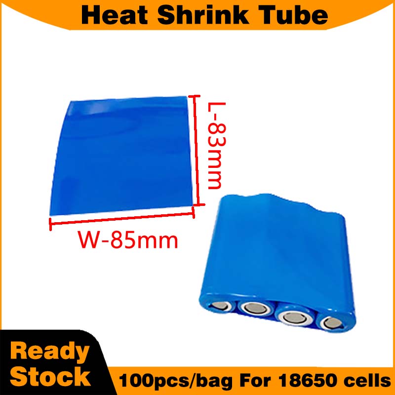 18650電池セル用青色熱収縮チューブ、ラップスリーブ100 - Shrink Sleeve Pvc のレビューと価格