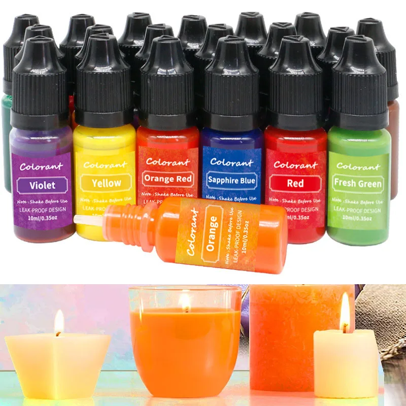 20 色高濃度手作りキャンドル石鹸カラーエッセンス大豆ワック - Candle Supplies Bulk のレビューと価格