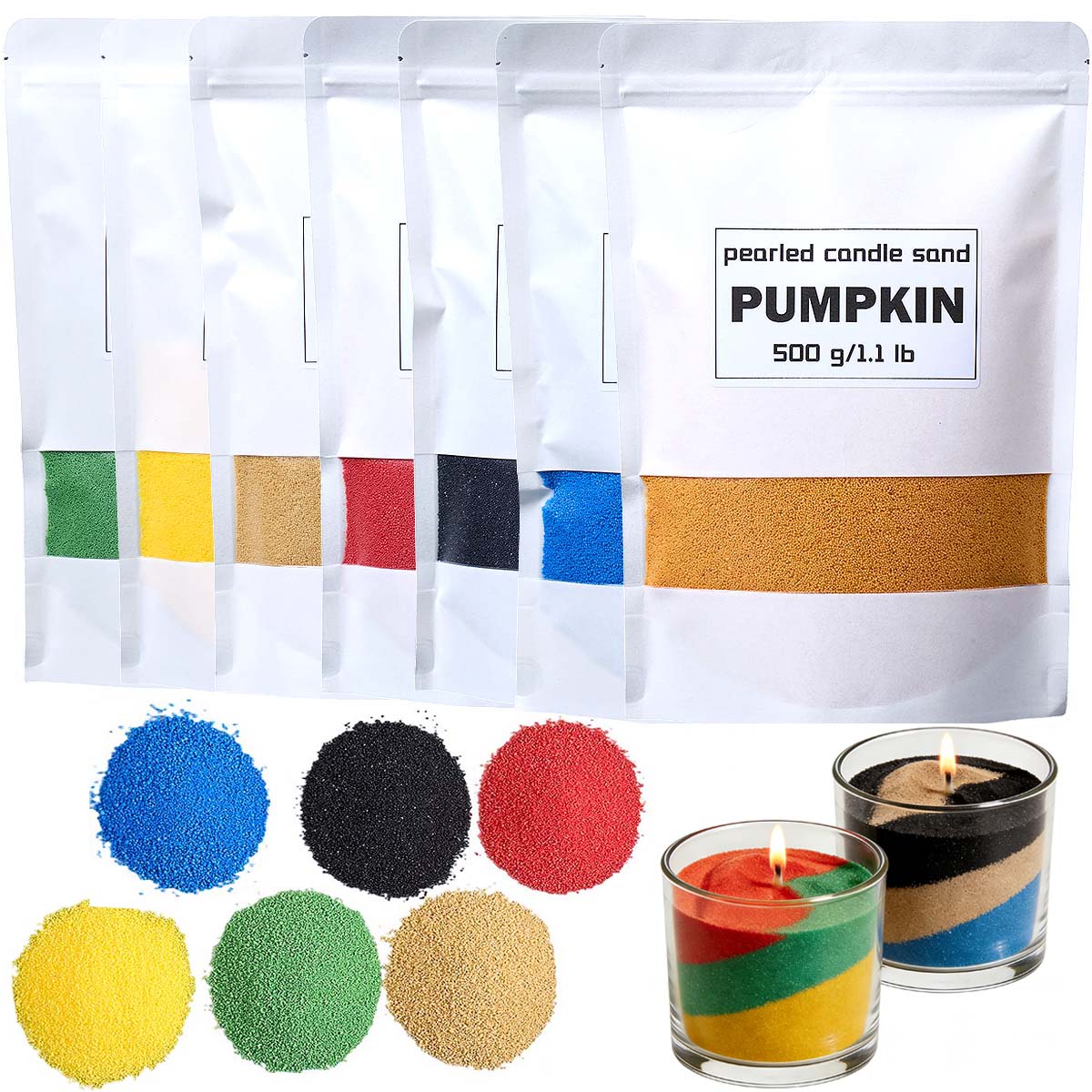 500g カラフルな粒状パールワックス DIY 香り付きキャ - Candle Supplies Bulk のレビューと価格