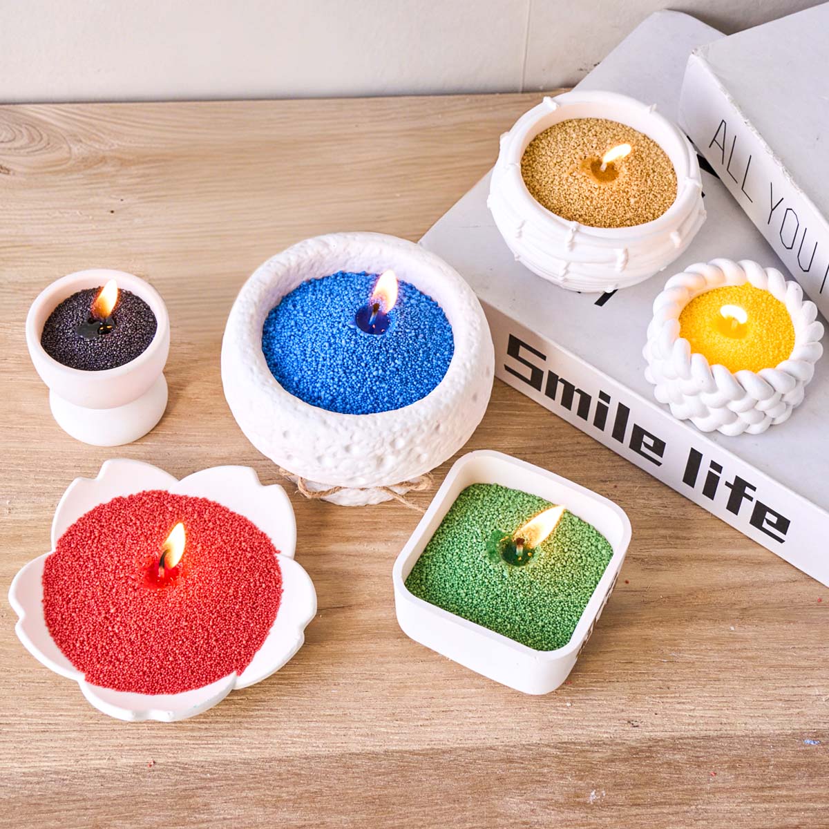 500g カラフルな粒状パールワックス DIY 香り付きキャ - Candle Supplies Bulk のレビューと価格