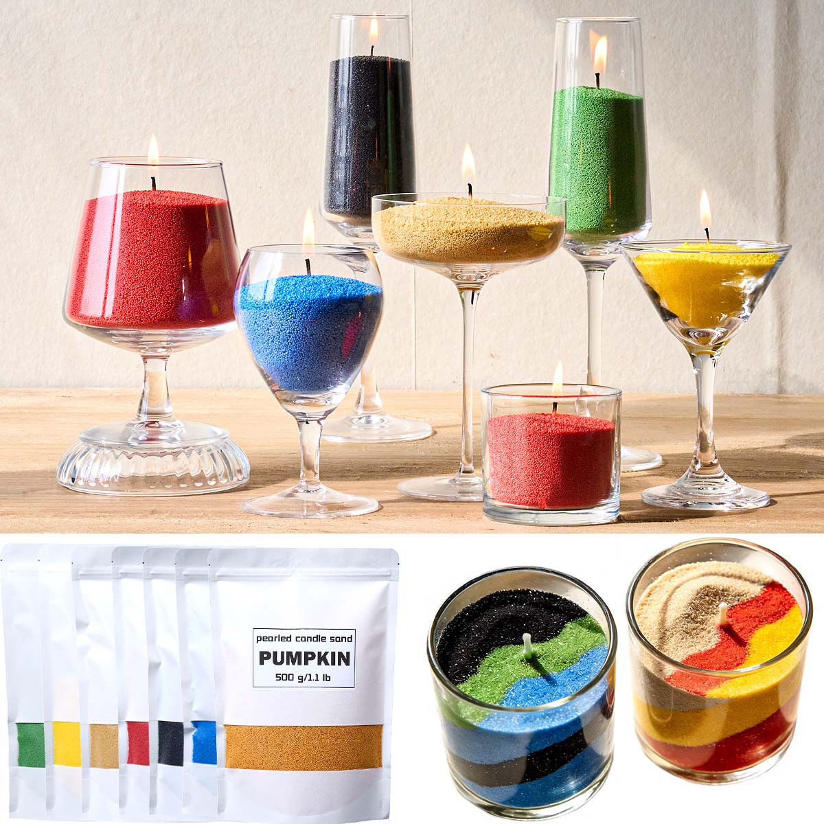 500g カラフルな粒状パールワックス DIY 香り付きキャ - Candle Supplies Bulk のレビューと価格