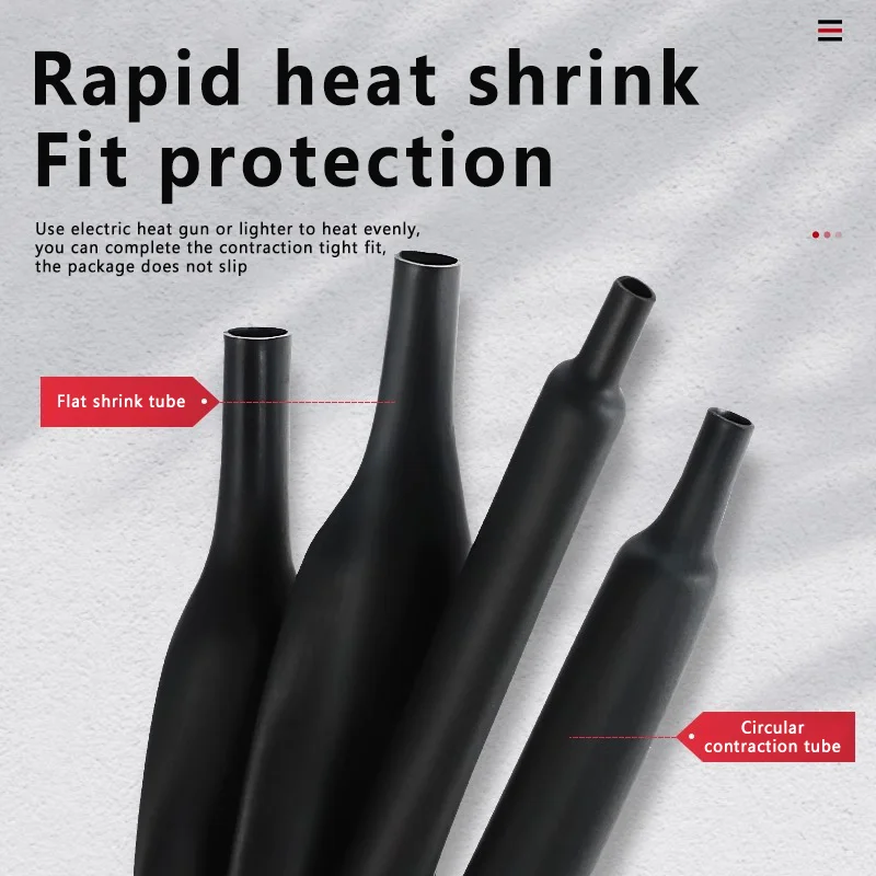 接着剤付き熱収縮ブラックチューブ、ポリオレフィン収縮アソート - Shrink Sleeve Pvc のレビューと価格